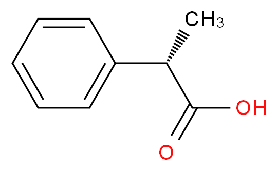 (2S)-2-phenylpropanoic acid_分子结构_CAS_7782-24-3