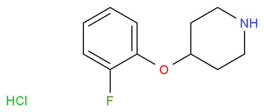 4-(2-fluorophenoxy)piperidine hydrochloride_分子结构_CAS_)