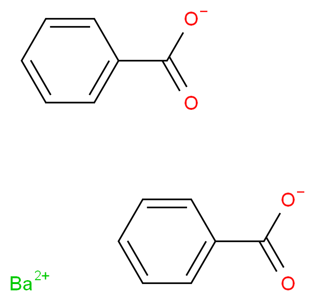 barium(2+) ion dibenzoate_分子结构_CAS_533-00-6