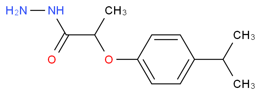 2-(4-Isopropylphenoxy)propanohydrazide_分子结构_CAS_)