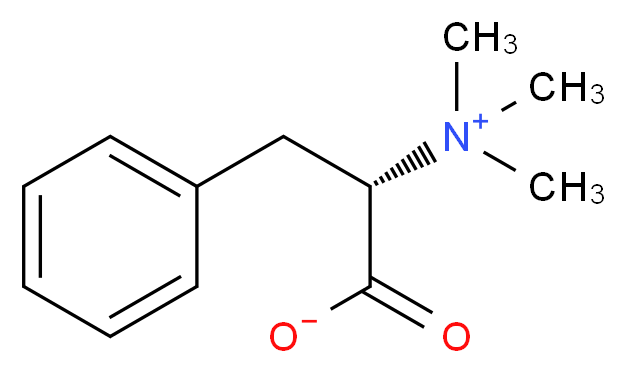 (2S)-3-phenyl-2-(trimethylazaniumyl)propanoate_分子结构_CAS_56755-22-7