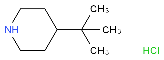 4-(tert-butyl)piperidine hydrochloride_分子结构_CAS_69682-13-9)