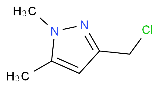 3-(chloromethyl)-1,5-dimethyl-1H-pyrazole_分子结构_CAS_)