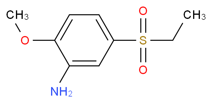 5-(ethanesulfonyl)-2-methoxyaniline_分子结构_CAS_5339-62-8
