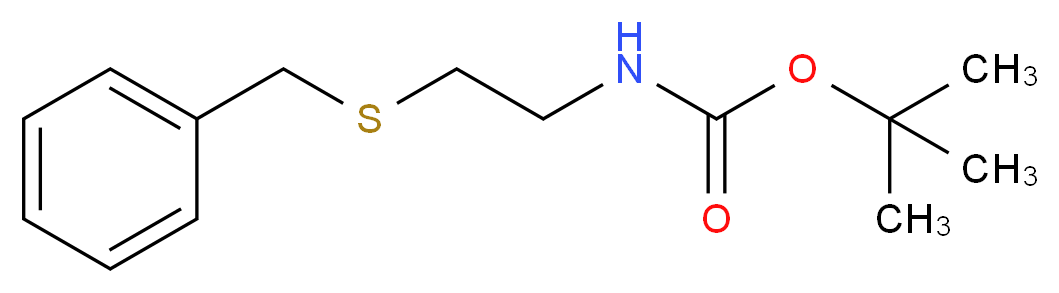 tert-butyl N-[2-(benzylsulfanyl)ethyl]carbamate_分子结构_CAS_873330-01-9