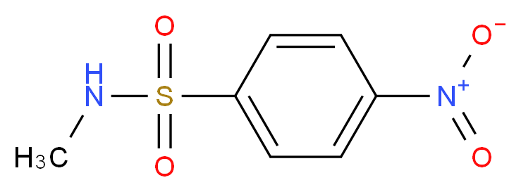 N-methyl-4-nitrobenzene-1-sulfonamide_分子结构_CAS_6319-45-5