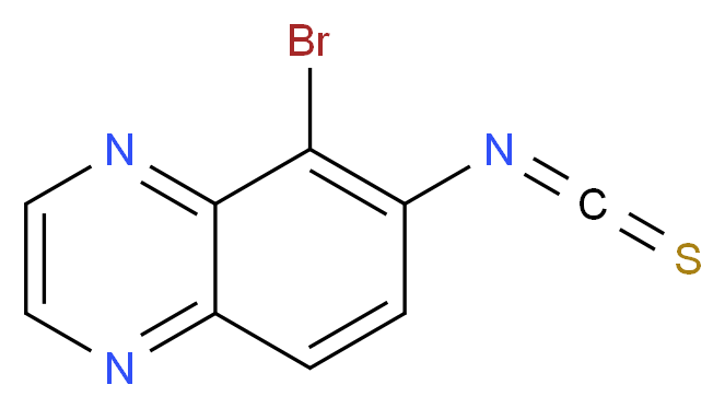 5-bromo-6-isothiocyanatoquinoxaline 98%_分子结构_CAS_134892-46-9)