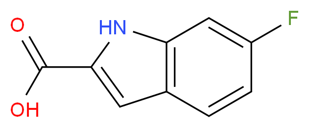 6-Fluoro-1H-indole-2-carboxylic acid_分子结构_CAS_3093-97-8)