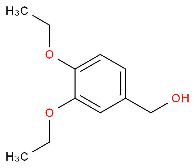 (3,4-diethoxyphenyl)methanol_分子结构_CAS_83459-29-4)