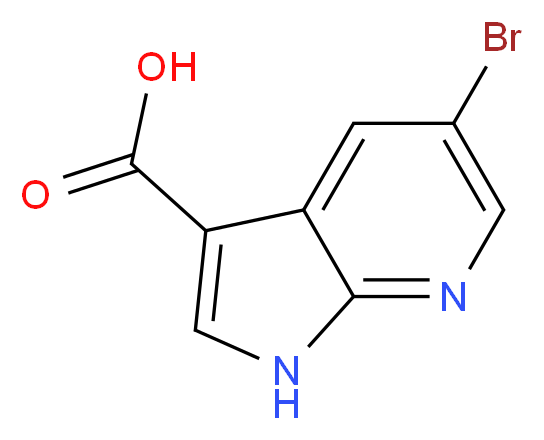 5-Bromo-1H-pyrrolo[2,3-b]pyridine-3-carboxylic acid_分子结构_CAS_849068-61-7)