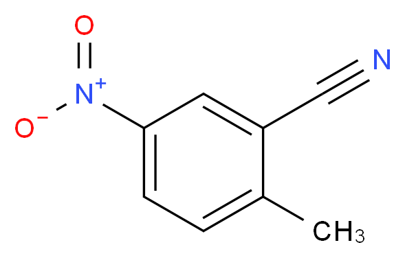 2-甲基-5-硝基苯甲腈_分子结构_CAS_939-83-3)
