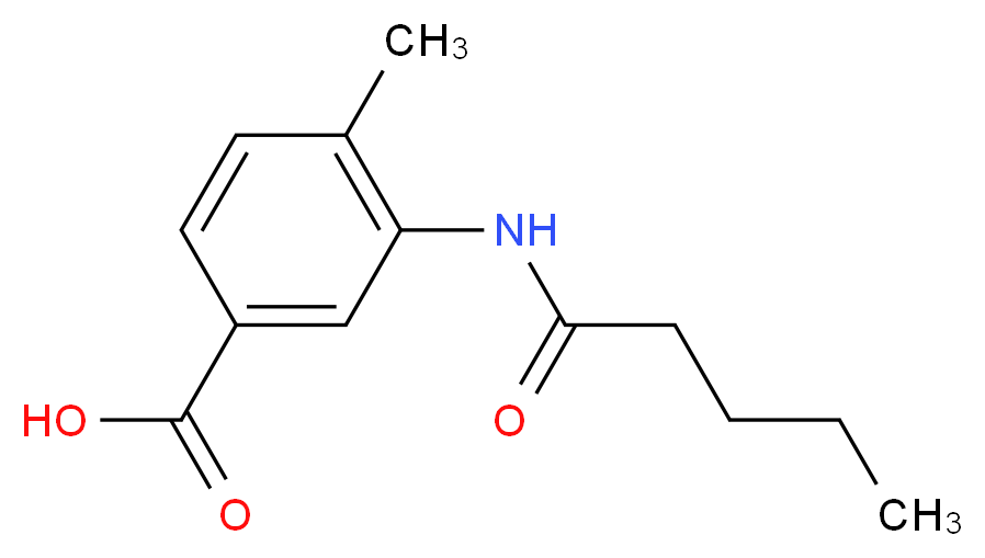 4-Methyl-3-(pentanoylamino)benzoic acid_分子结构_CAS_915921-34-5)