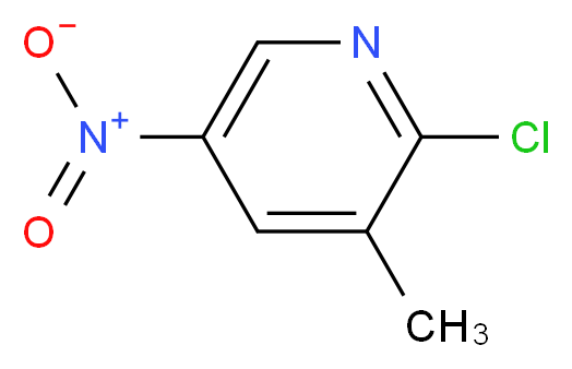 2-chloro-3-methyl-5-nitropyridine_分子结构_CAS_22280-56-4