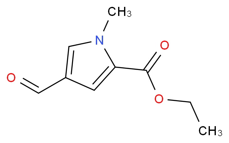 ethyl 4-formyl-1-methyl-1H-pyrrole-2-carboxylate_分子结构_CAS_113169-27-0