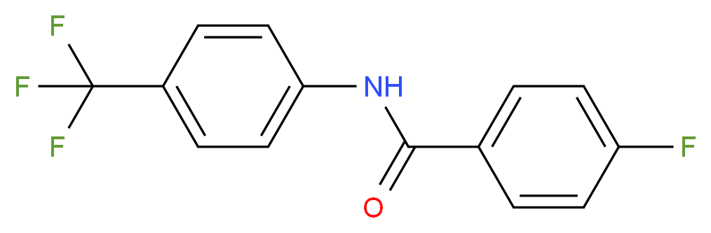 4-fluoro-N-[4-(trifluoromethyl)phenyl]benzamide_分子结构_CAS_2054-01-5