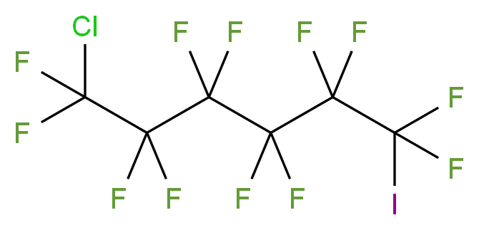 1-chloro-1,1,2,2,3,3,4,4,5,5,6,6-dodecafluoro-6-iodohexane_分子结构_CAS_16486-97-8