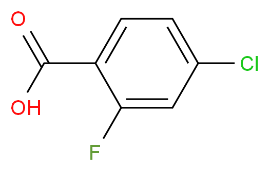 4-氯-2-氟苯甲酸_分子结构_CAS_446-30-0)