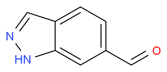 1H-indazole-6-carbaldehyde_分子结构_CAS_669050-69-5