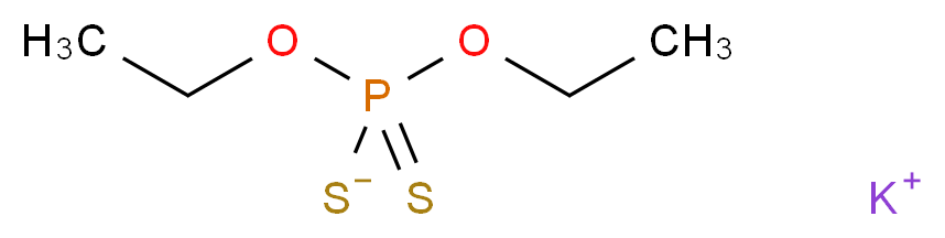 potassium diethyl sulfanidyl(sulfanylidene)phosphonite_分子结构_CAS_3454-66-8