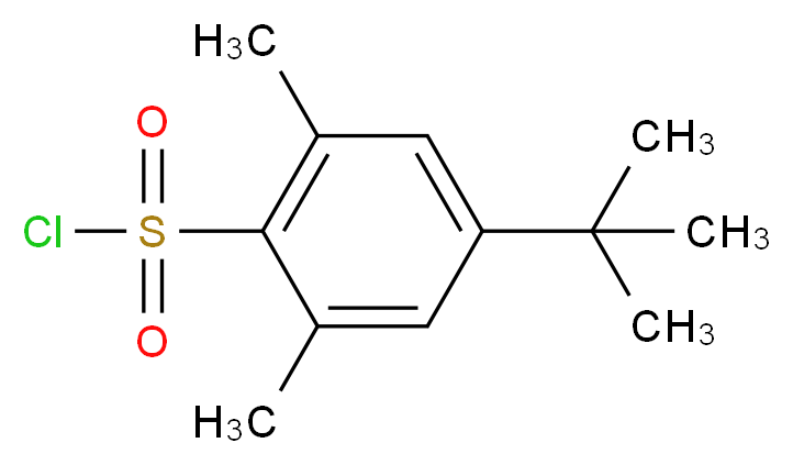 4-tert-butyl-2,6-dimethylbenzene-1-sulfonyl chloride_分子结构_CAS_70823-04-0