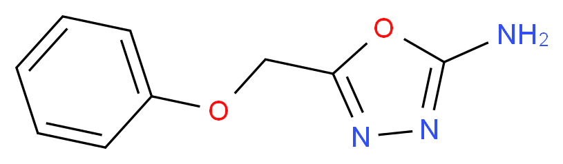 5-(phenoxymethyl)-1,3,4-oxadiazol-2-amine_分子结构_CAS_21520-88-7
