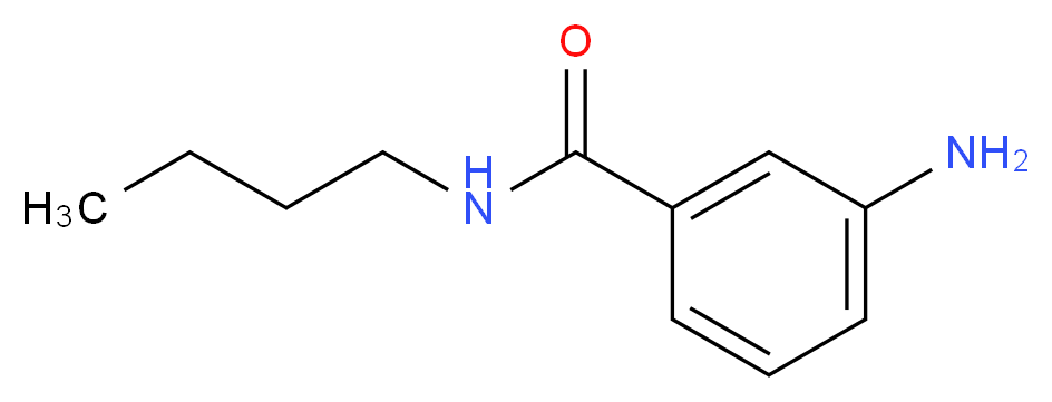 3-amino-N-butylbenzamide_分子结构_CAS_6837-99-6
