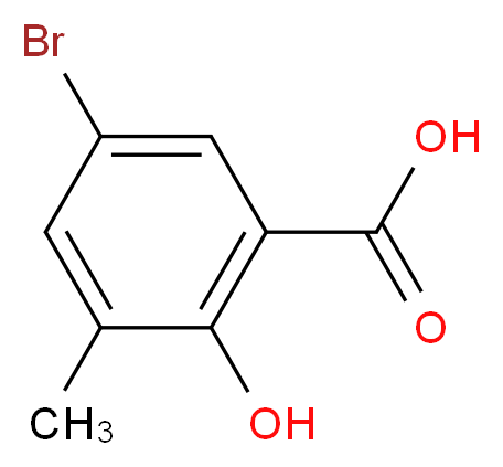 5-Bromo-2-hydroxy-3-methylbenzenecarboxylic acid_分子结构_CAS_36194-82-8)