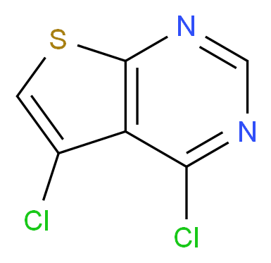 4,5-Dichlorothieno[2,3-d]pyrimidine_分子结构_CAS_137240-10-9)