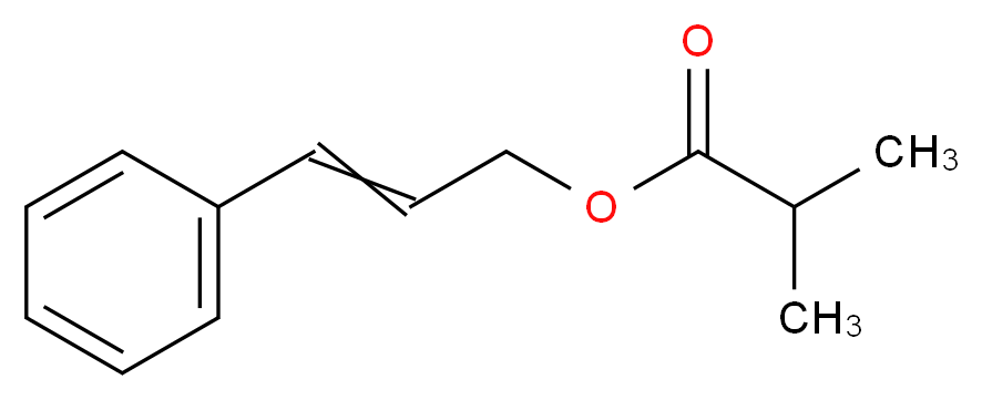 3-phenylprop-2-en-1-yl 2-methylpropanoate_分子结构_CAS_103-59-3