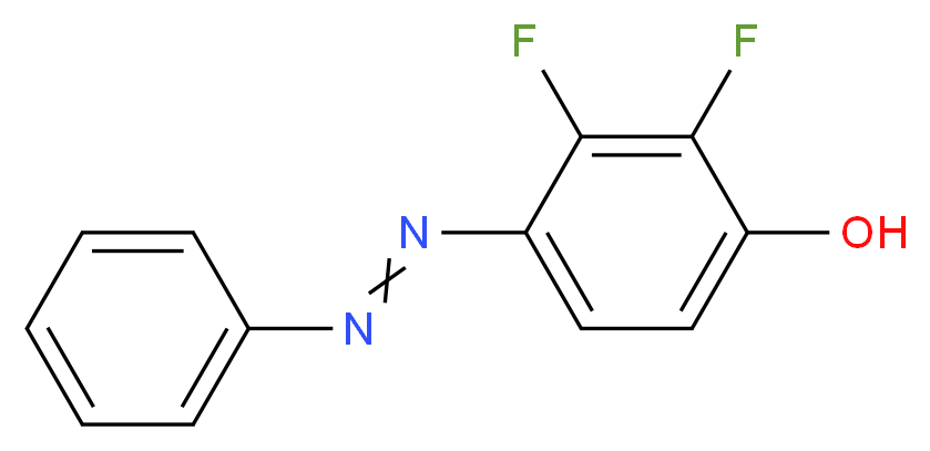 2,3-difluoro-4-(2-phenyldiazen-1-yl)phenol_分子结构_CAS_847872-04-2