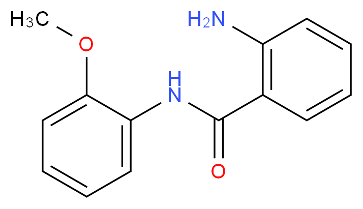 2-amino-N-(2-methoxyphenyl)benzamide_分子结构_CAS_70083-21-5