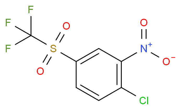 1-chloro-2-nitro-4-trifluoromethanesulfonylbenzene_分子结构_CAS_155-27-2