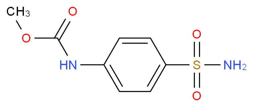 Methyl [4-(aminosulfonyl)phenyl]carbamate_分子结构_CAS_14070-56-5)