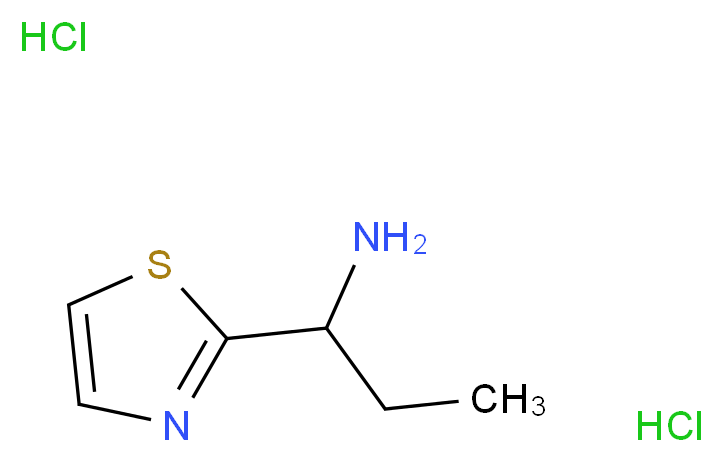1-(1,3-Thiazol-2-yl)propan-1-amine dihydrochloride_分子结构_CAS_)
