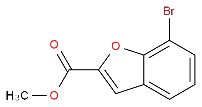 methyl 7-bromo-1-benzofuran-2-carboxylate_分子结构_CAS_)