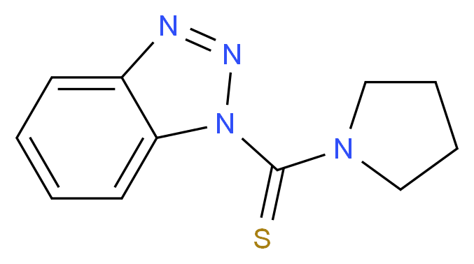 1-(pyrrolidine-1-carbothioyl)-1H-1,2,3-benzotriazole_分子结构_CAS_690634-12-9