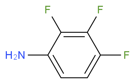 2,3,4-trifluoroaniline_分子结构_CAS_3862-73-5