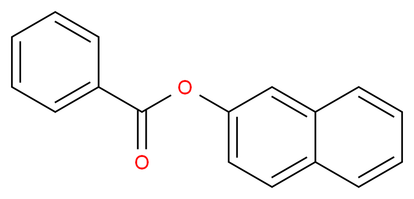 naphthalen-2-yl benzoate_分子结构_CAS_93-44-7