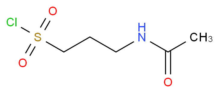 3-acetamidopropane-1-sulfonyl chloride_分子结构_CAS_36727-40-9)