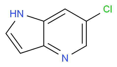 6-Chloro-1H-pyrrolo[3,2-b]pyridine_分子结构_CAS_1021339-19-4)