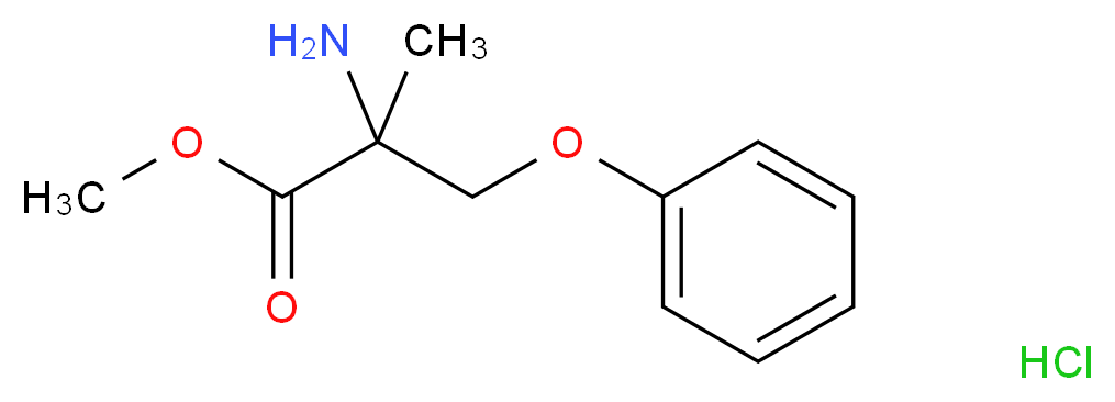 methyl 2-amino-2-methyl-3-phenoxypropanoate hydrochloride_分子结构_CAS_)