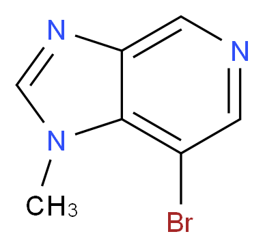 7-bromo-1-methyl-1H-imidazo[4,5-c]pyridine_分子结构_CAS_317840-04-3