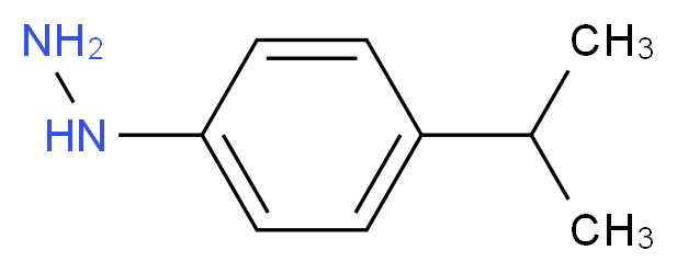 (4-Isopropylphenyl)hydrazine_分子结构_CAS_63693-65-2)