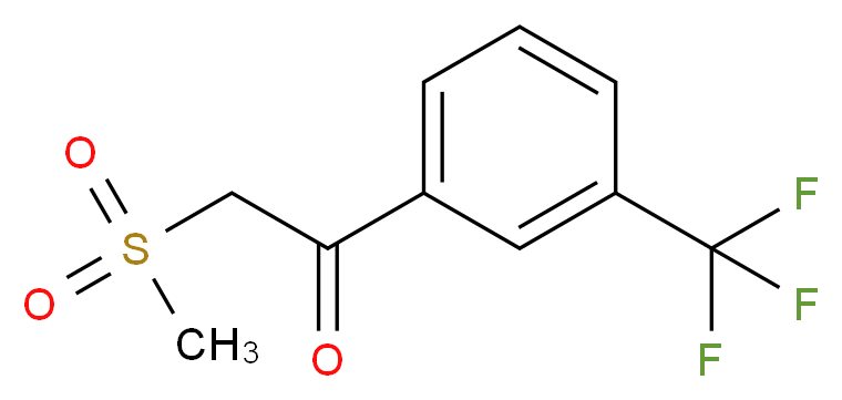 3-(Methylsulphonylacetyl)benzotrifluoride 97%_分子结构_CAS_128306-96-7)