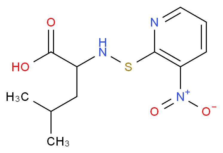 N-(3-Nitro-2-pyridinesulfenyl)-L-leucine_分子结构_CAS_76863-77-9)