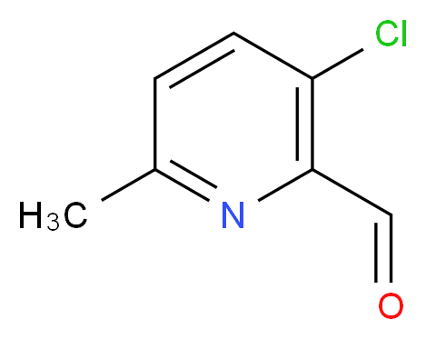 3-chloro-6-methylpyridine-2-carbaldehyde_分子结构_CAS_1060810-01-6