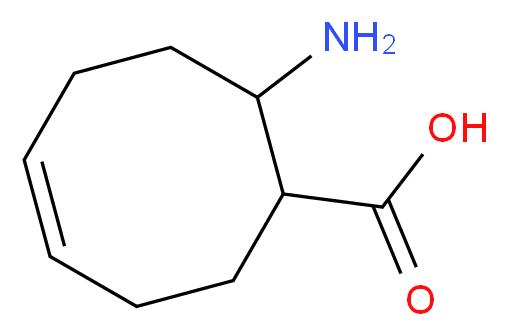 (4Z)-8-aminocyclooct-4-ene-1-carboxylic acid_分子结构_CAS_736127-53-0