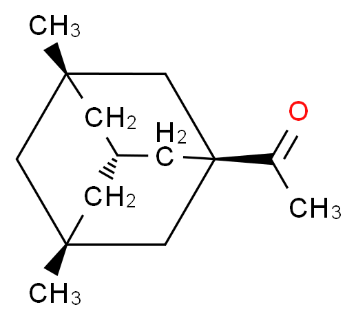 1-[(1r,3R,5S,7r)-3,5-dimethyladamantan-1-yl]ethan-1-one_分子结构_CAS_40430-57-7