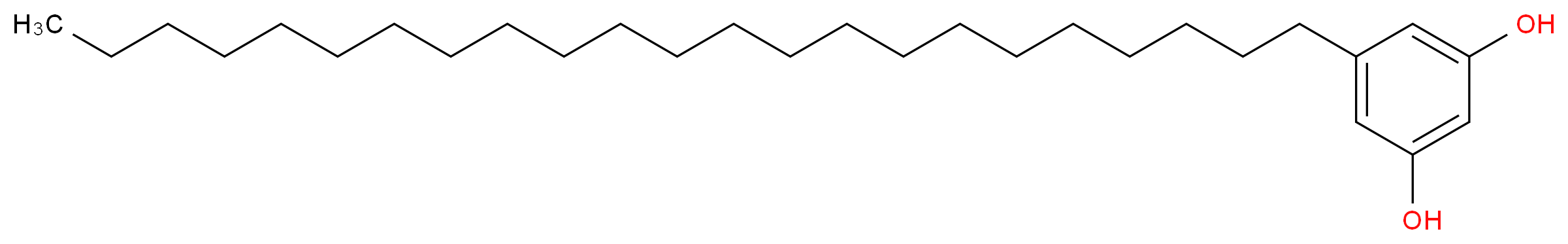 5-tricosylbenzene-1,3-diol_分子结构_CAS_70110-60-0