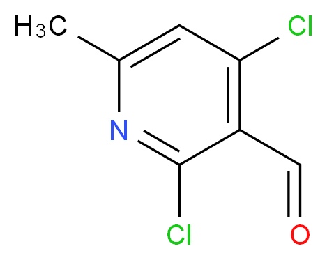 2,4-DICHLORO-6-METHYLNICOTINALDEHYDE_分子结构_CAS_91591-72-9)